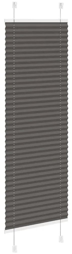 pliszírozott redőny fekete 40x150 cm szövetszélesség 39,4 cm