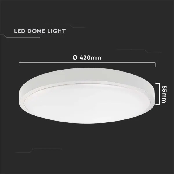 LED Fürdőszobai mennyezeti lámpa LED/30W/230V 3000K IP44 átm. 42 cm fehér