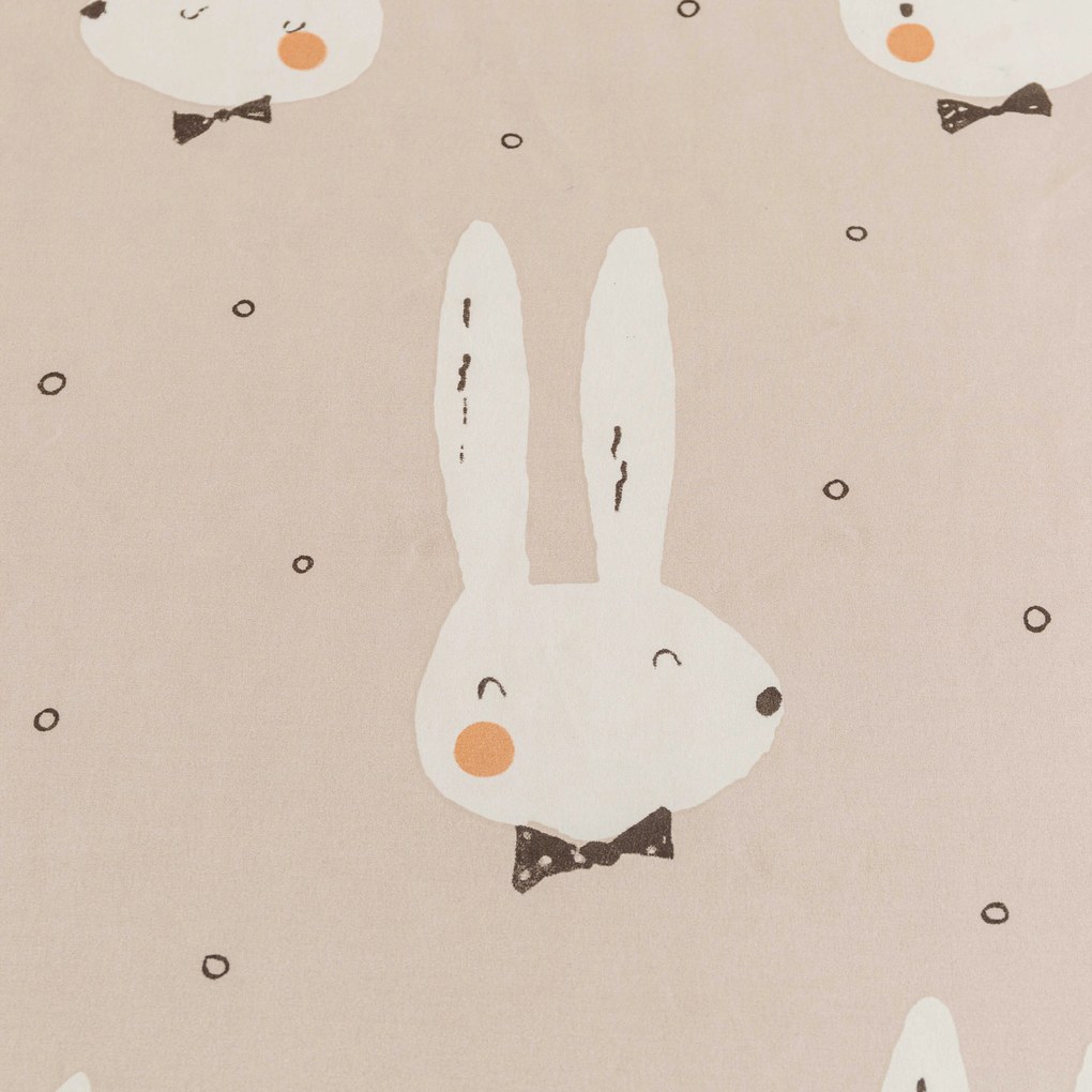 Mikroszálas lepedő 140x240 cm és párnahuzat 50x70 cm WHITE RABBIT, bézs