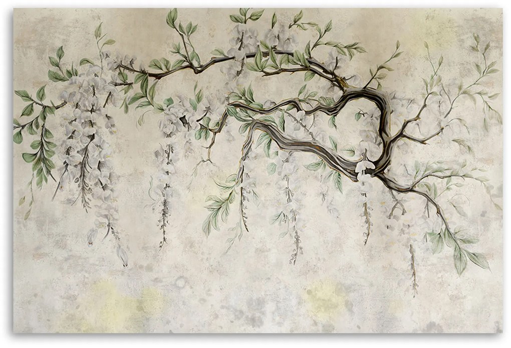 Gario Vászonkép Minimalista hegymászó virágok Méret: 120 x 80 cm