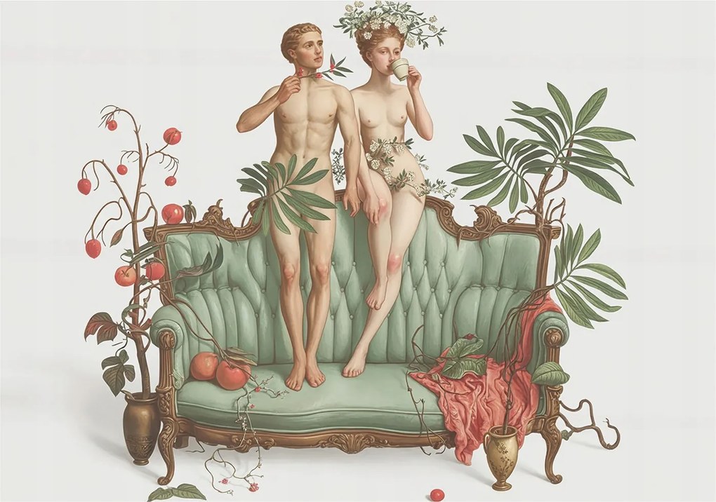 Fotótapéta Flizelina falra 3D Loft Rejtélyes elegancia 208x146 Ragasztó