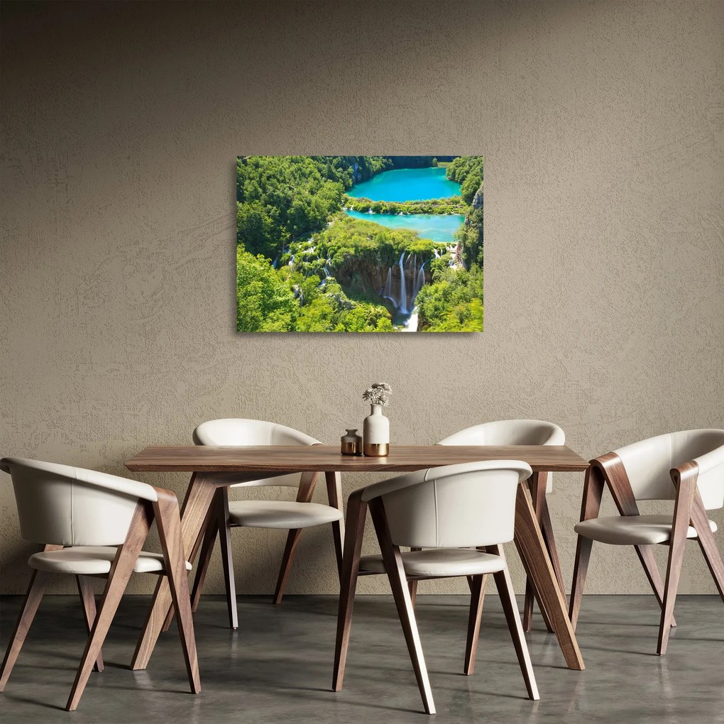 Üveg kép - Vízesések (70x50 cm)