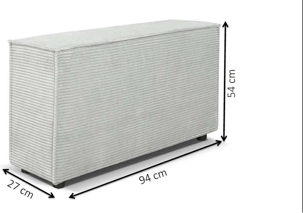 Sarokkanapé Cuboid L (sötétbarna) (J). 1071641