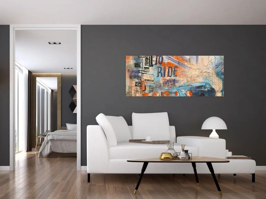 Kép - lovaglásra született (120x50 cm)