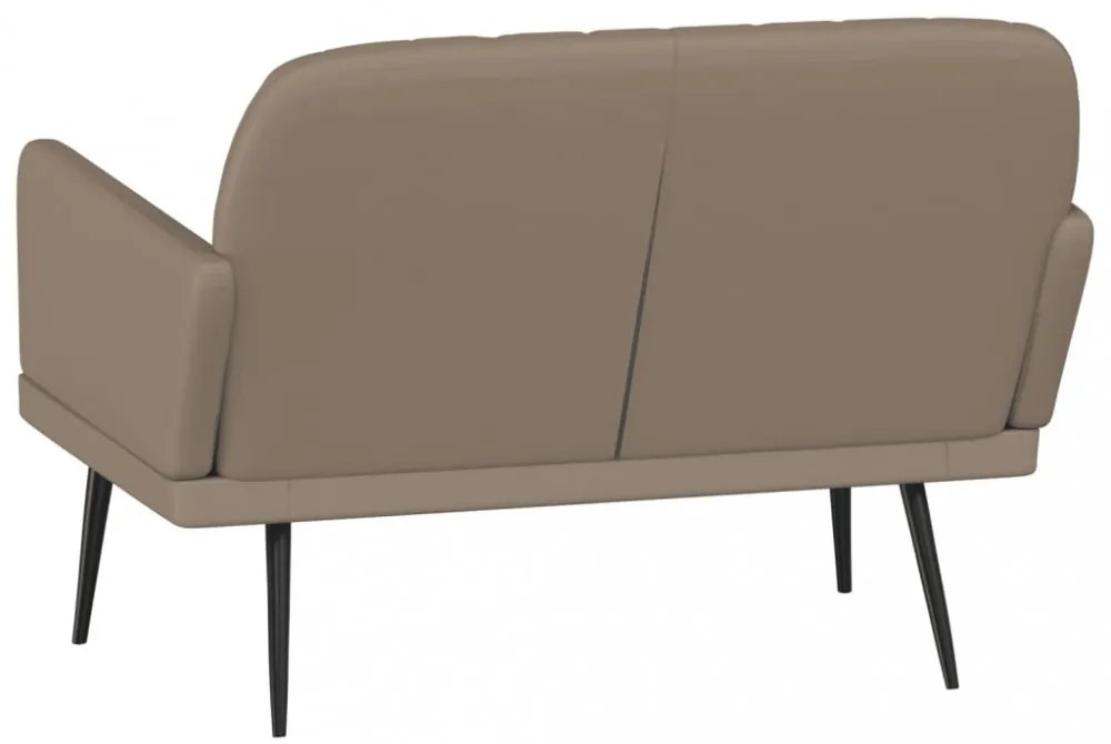 kávészínű műbőr pad 107 x 80 x 81 cm