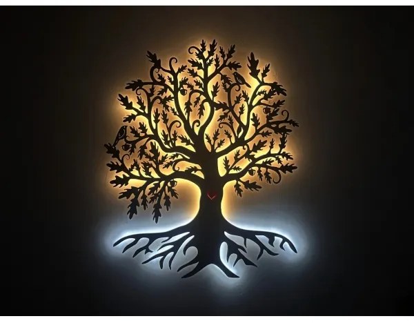 Li-Go 5742/DUB2 - LED fali dekoráció LED/10W/230V 90x110 cm tölgy