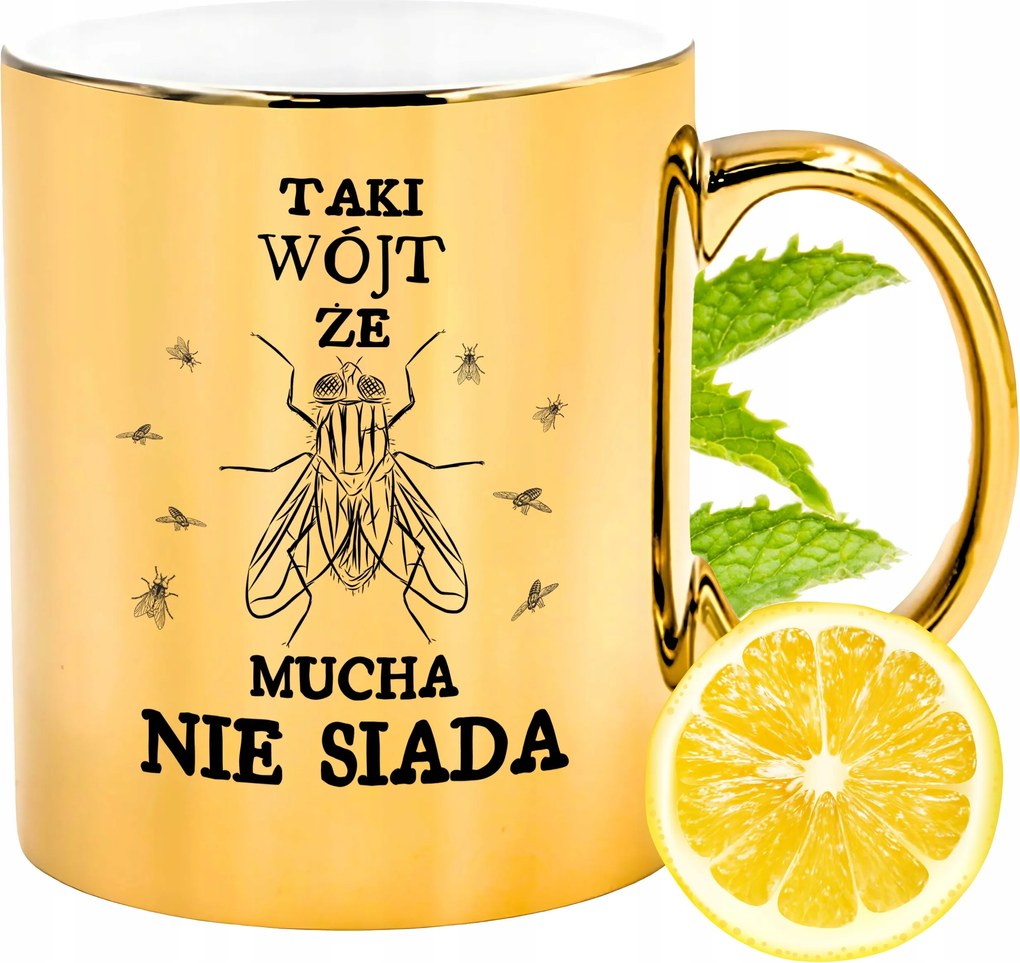 Prémium Arany Csillogó Bögre Ajándék Nyomtatott Fotóval