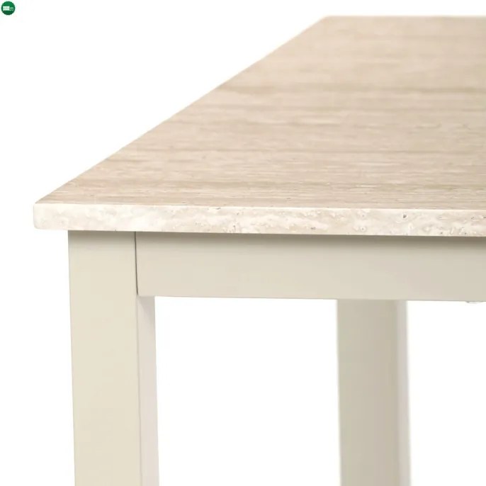 Étkezőasztal 110x70x75 cm, MDF, travertin, GDT-202 TRV