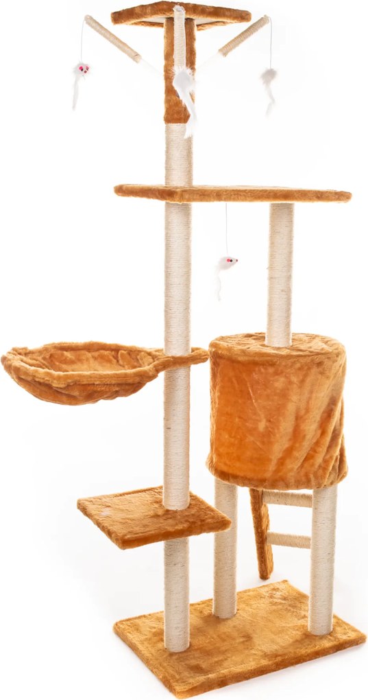 Kaparófa macskáknak Hawaj 138 cm | vörös