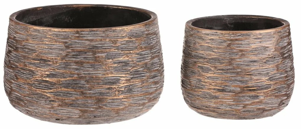 Beton burkolatok készlete Rýha, 2 db, szürke, magasság 13 cm