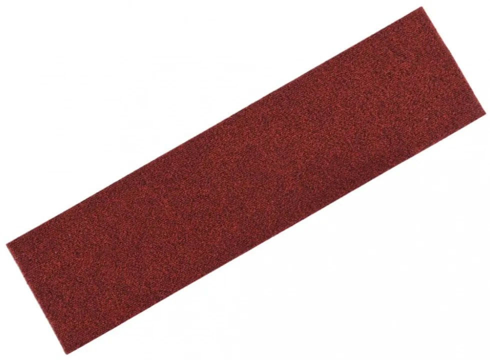 15 db öntapadós lépcsőszőnyeg 76 x 20 cm bordói téglalap alakú