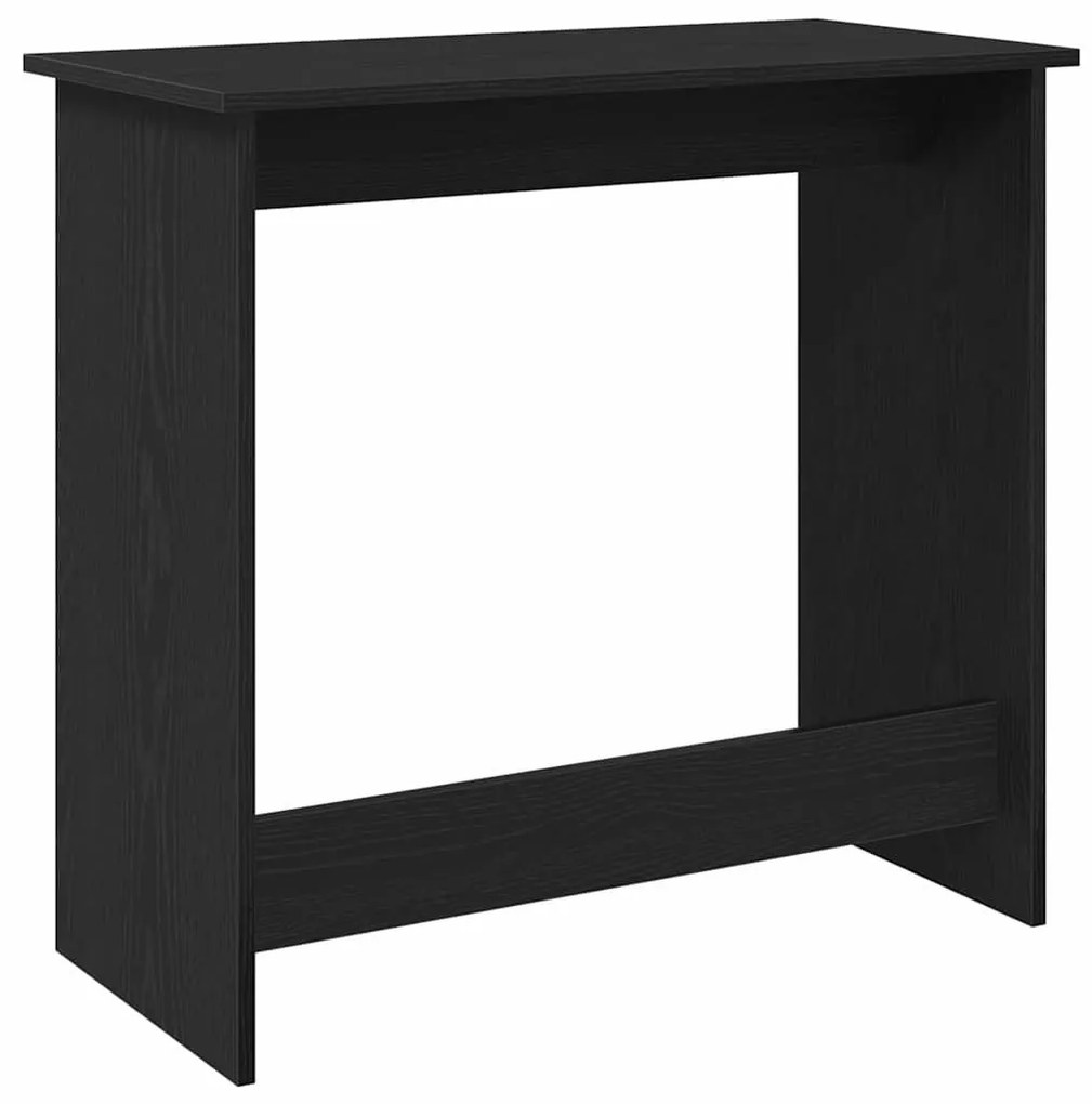 fekete forgácslap íróasztal 80 x 40 x 75 cm