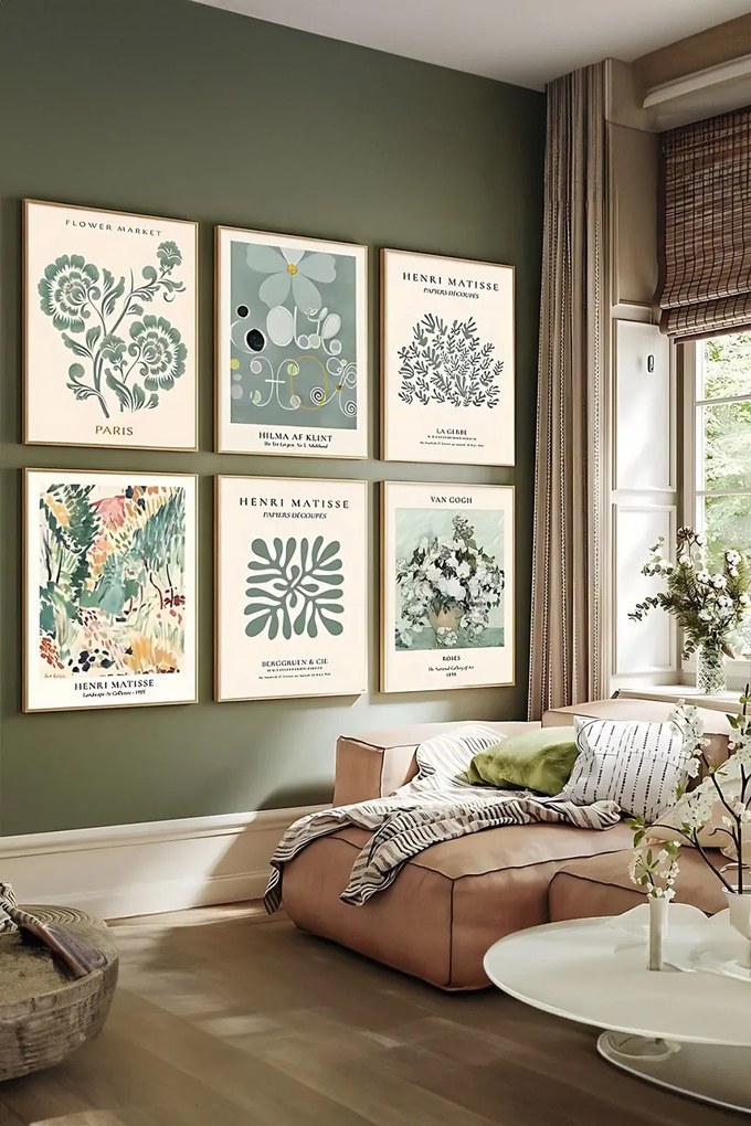 Artsycllct10 keretezett MDF falikép, 6 db-os szett