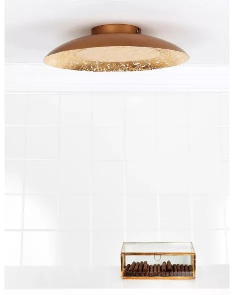 Lucide 79177/12/01 - LED mennyezeti lámpa FOSKAL LED/12W/230V 34,5 cm bronz