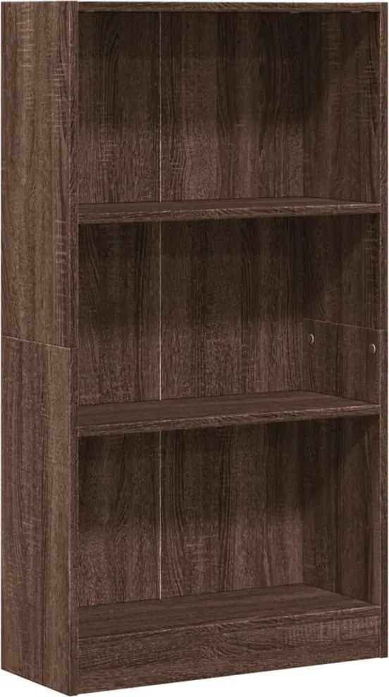 vidaXL barna tölgy színű szerelt fa könyvszekrény 60 x 24 x 109 cm