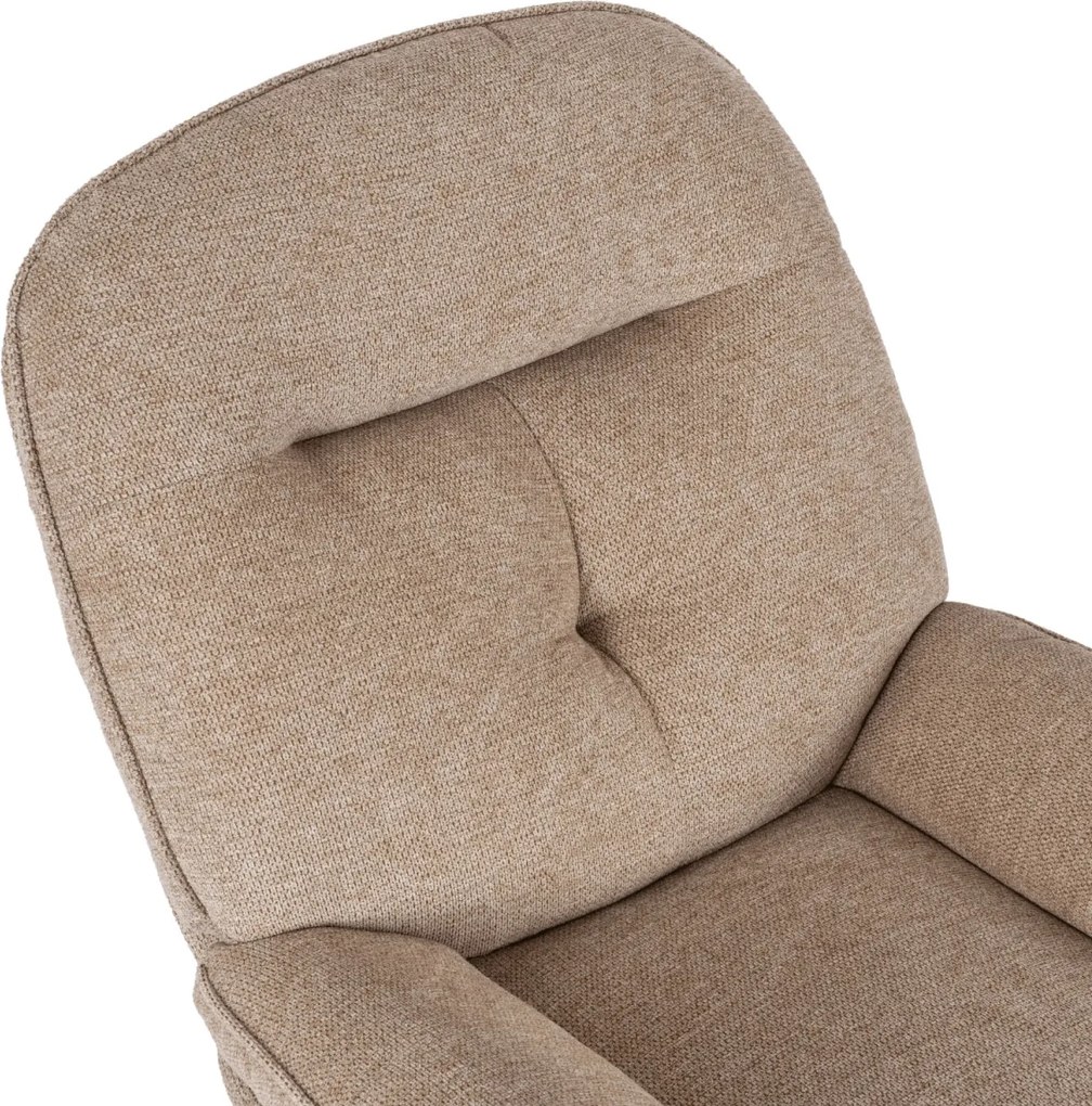 Fotel Wypoczynkowy Obrotowy MESA Beżowy