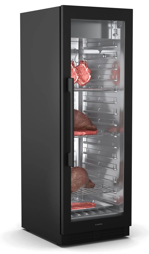 Klarstein Steakhouse húsérlelő szekrény, 352 L, antibakteriális, LED, érintésvezérlés, páratartalom szabályozása