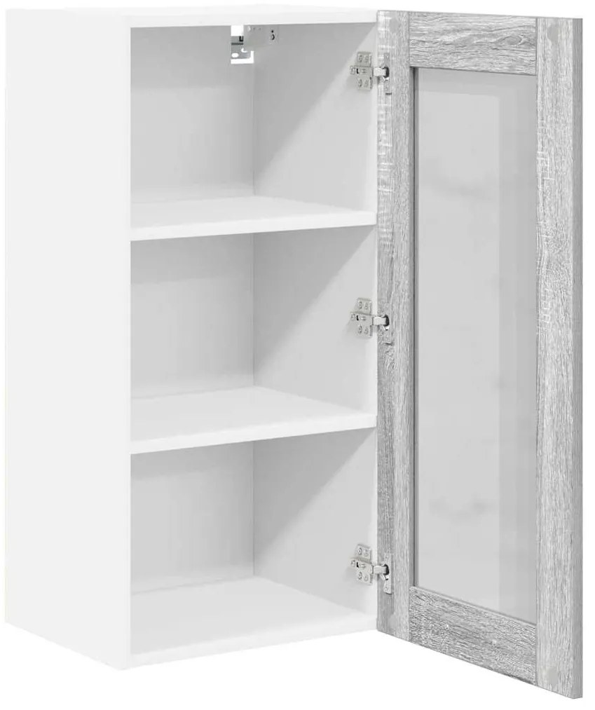 Függő szekrény Riga 2 pcs Szürke Sonoma 40 x 31 x 80 cm Faanyag