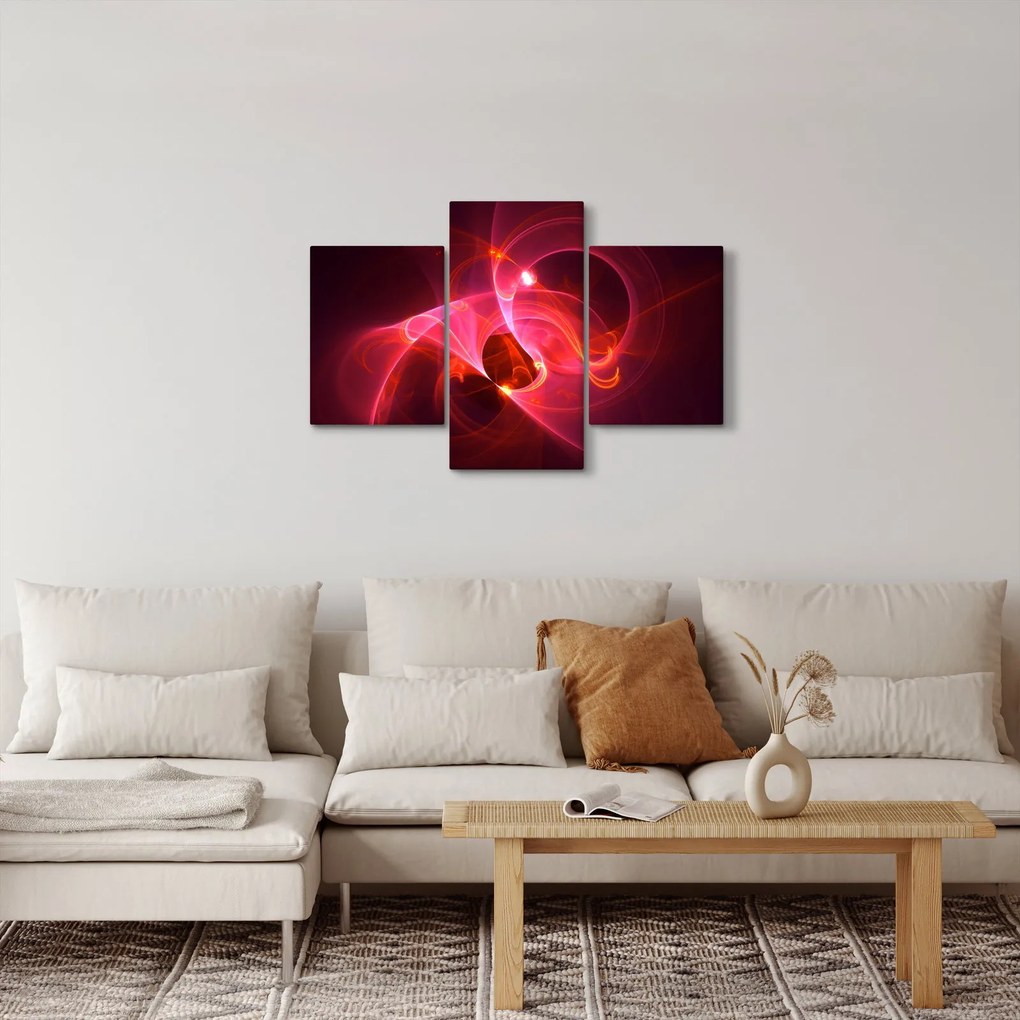 Modern rózsaszín absztrakció képe (90x60 cm)