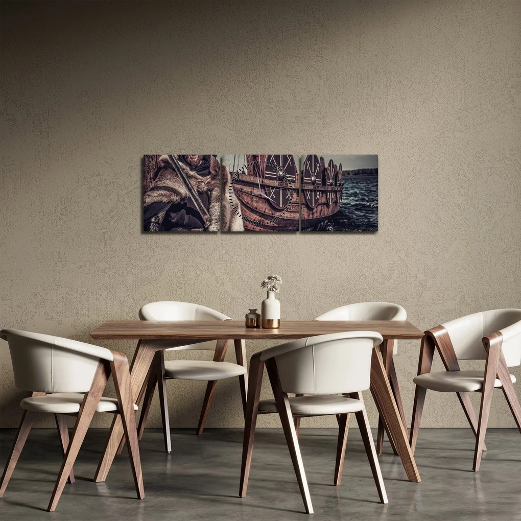 Kép - Viking (órával) (90x30 cm)