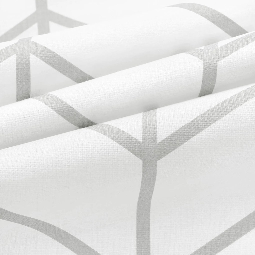 Goldea pamut párnahuzat - szürke cikkcakk fehéren 40 x 40 cm