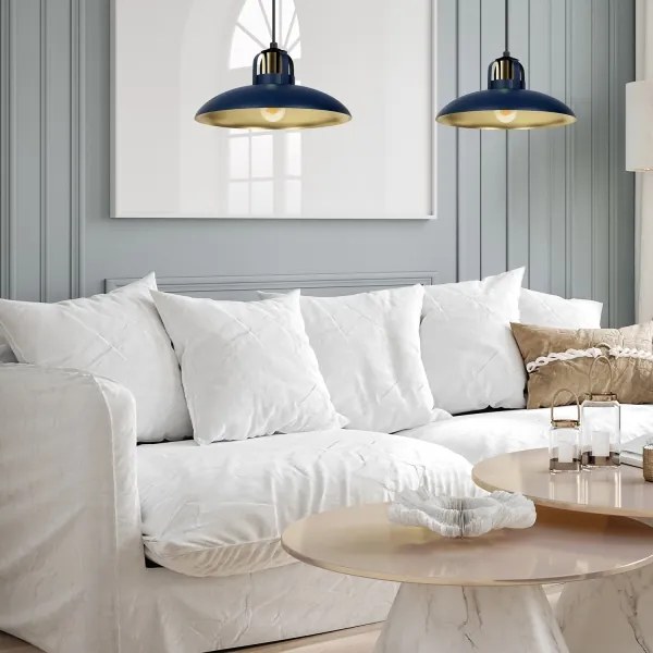 Csillár zsinóron FELIX 2xE27/60W/230V kék