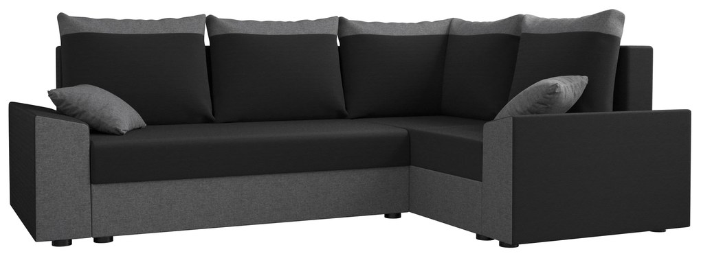 Sarok ülőgarnitúra Paragon Plus (szürke + fekete) (J). 1062174