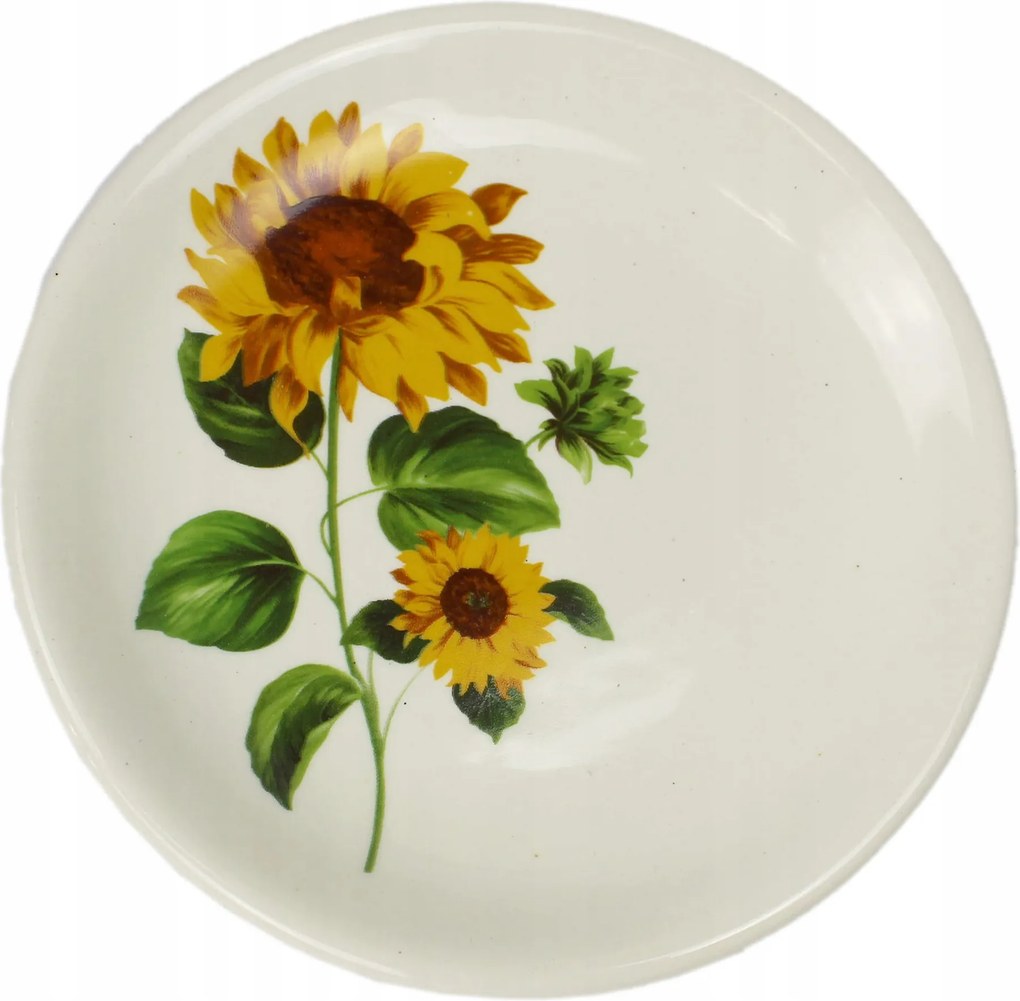 Reggeliző tányér Ø 19 cm napraforgó motívum