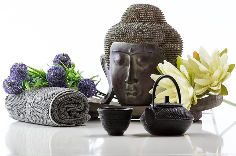 Tapéta wellness csendélet Buddhával