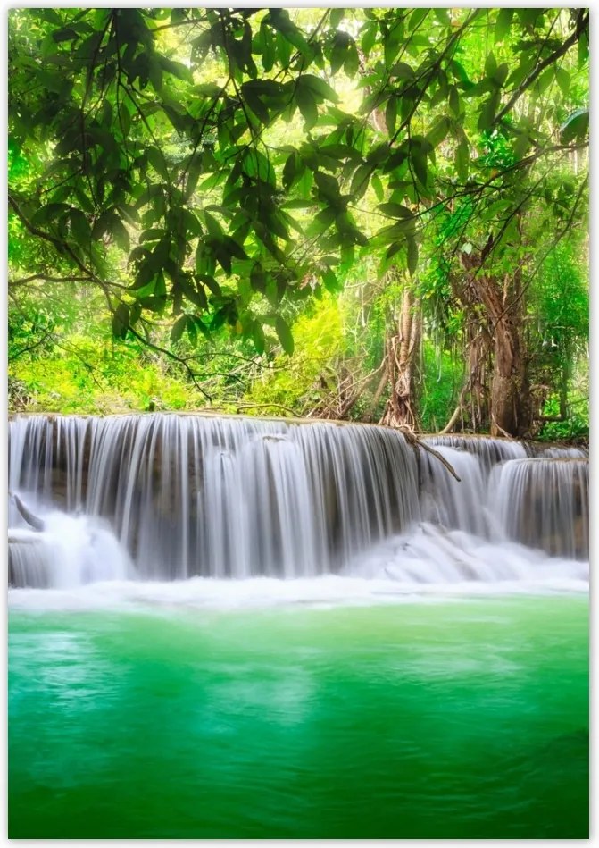 Poszterek 70x100 Vízesés Thaiföldön