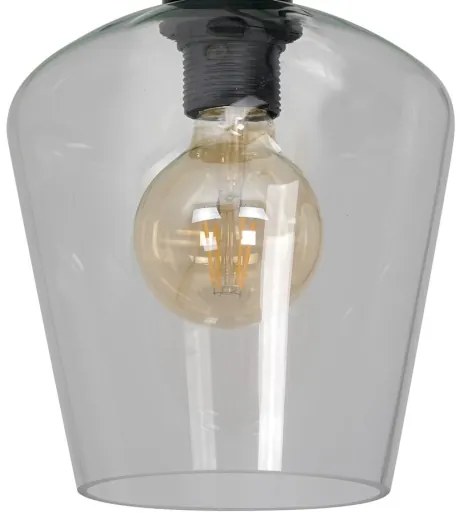 Mennyezeti lámpa SANTIAGO 1xE27/60W/230V átlátszó