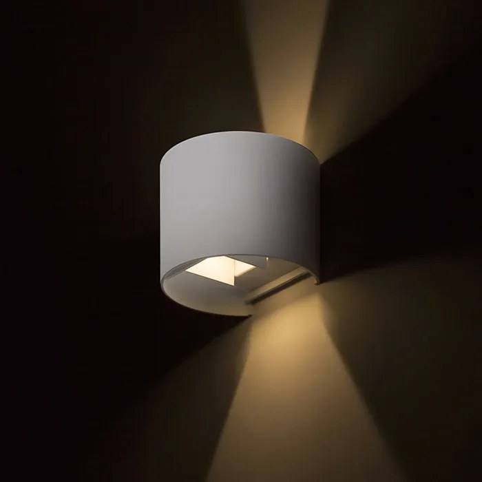 RENDL TITO R DIMM fali lámpa fehér 230V LED 2x3W IP65 3000K