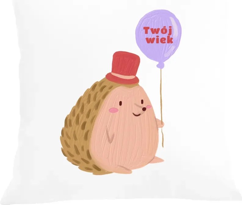 Szülinapi párna párnahuzat Süni Életkor Ajándék