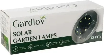 Gardlov napelemes leszúrható kerti lámpák – 12 db