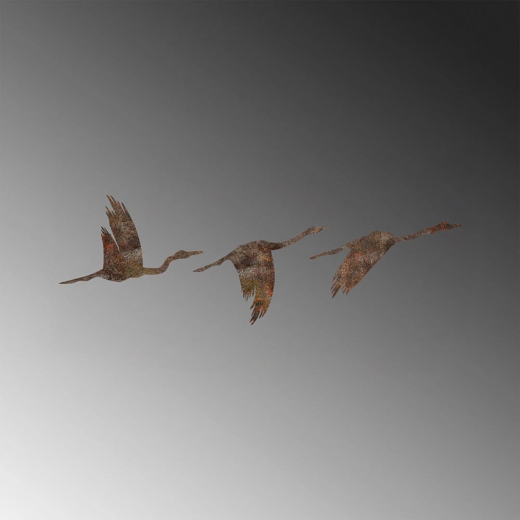 Fém fali dekoráció, Rusty Birds 1