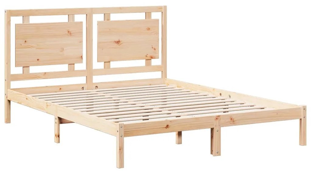 tömör fa extra hosszú ágykeret matrac nélkül 140 x 210 cm