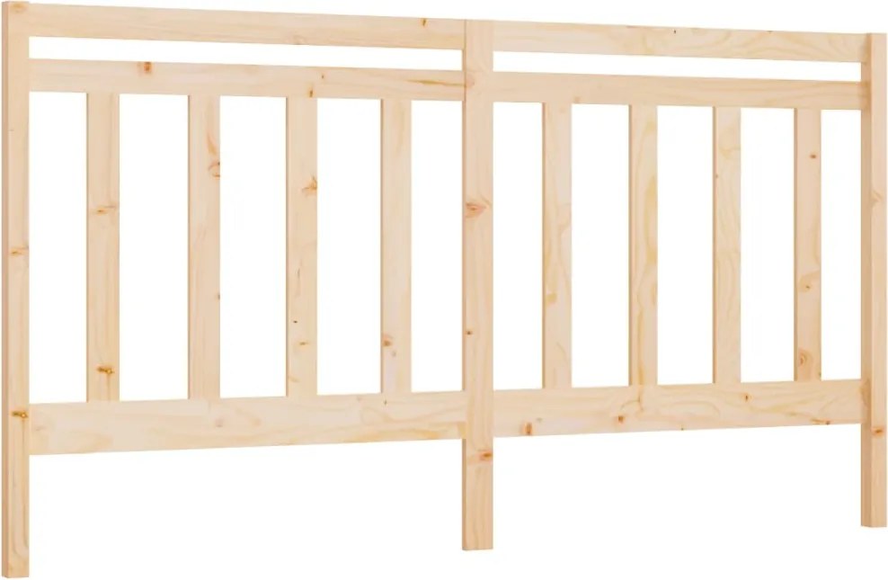 vidaXL tömör fenyőfa ágyfejtámla 206 x 4 x 100 cm