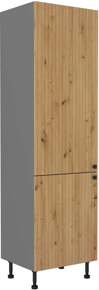Konyhai élelmiszeres szekrény  Avantoe 60 DK-215 2F (artisan tölgy + antracit). 1049627