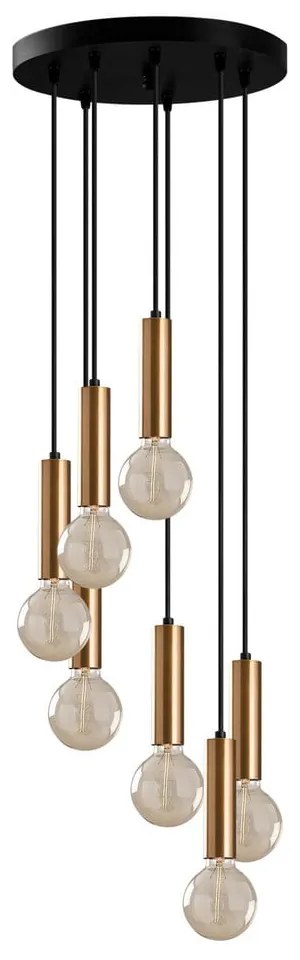 Fekete-aranyszínű függőlámpa ø 40 cm Tempo – Opviq lights