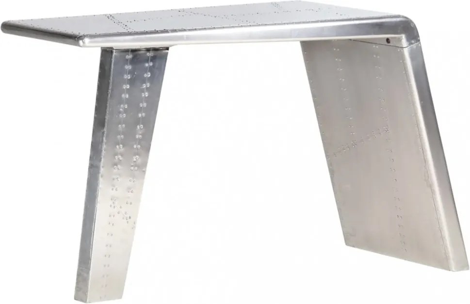 ezüstszínű fém repülős asztal 112 x 50 x 76 cm