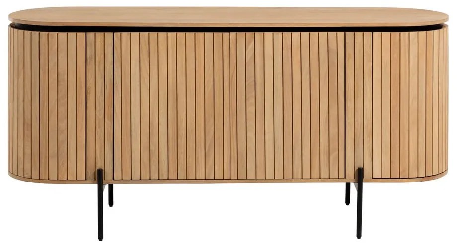 Natúr színű mangófa alacsony komód 170x80 cm Licia – Kave Home