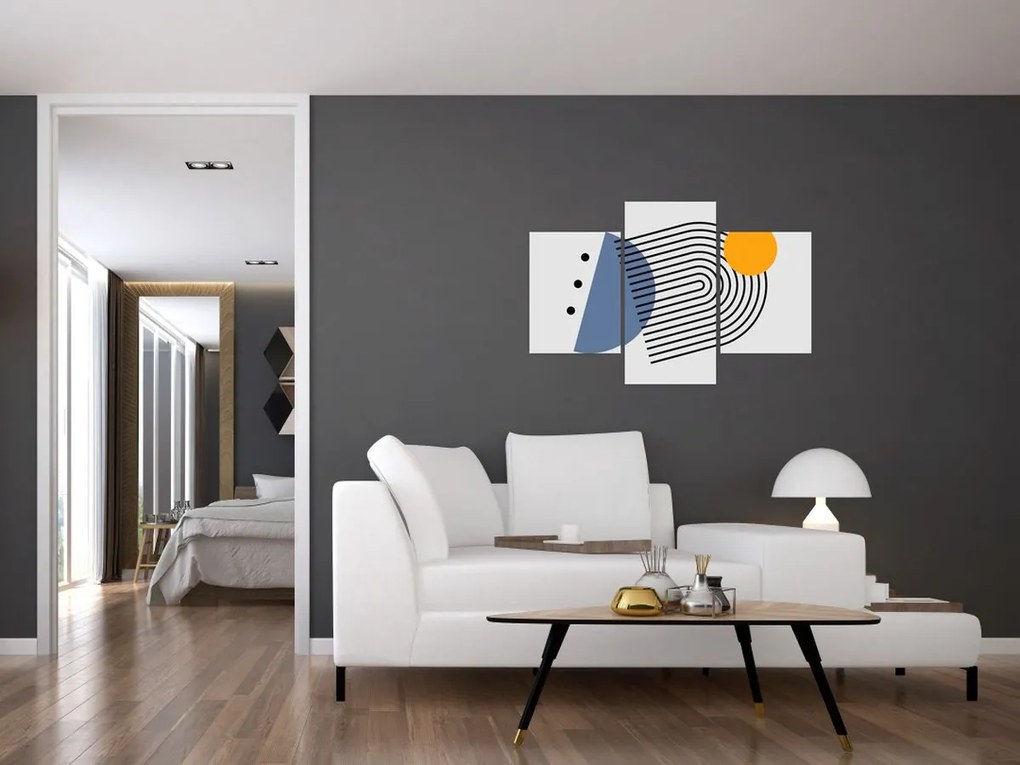 Kép - Minimalista absztrakció N⁰2 (90x60 cm)