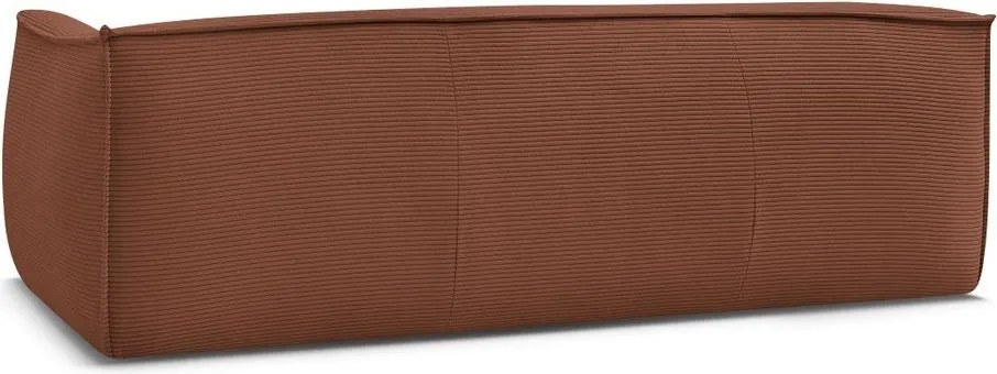 Narancssárga kordbársony kanapé 242 cm Giorgia – Bobochic Paris