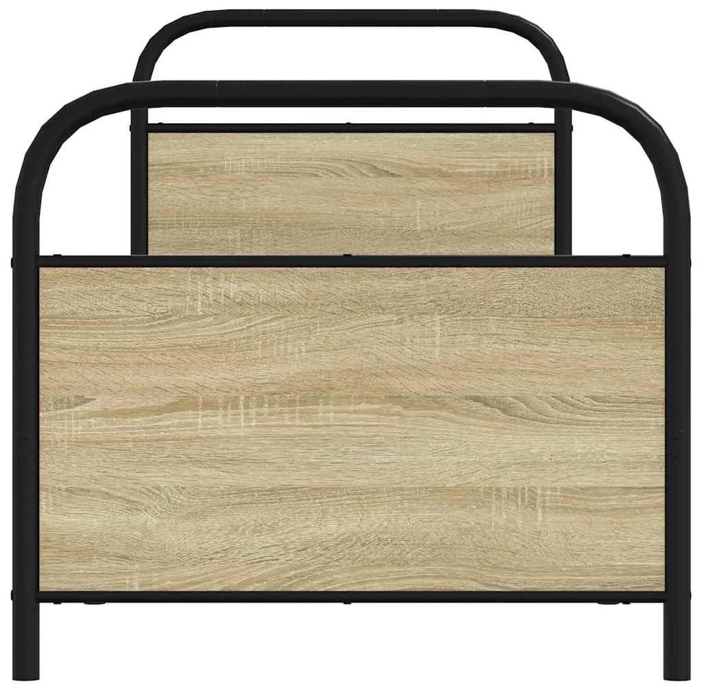 vidaXL ágykeret matrac nélkül 80x200 cm sonoma tölgyfa műfa