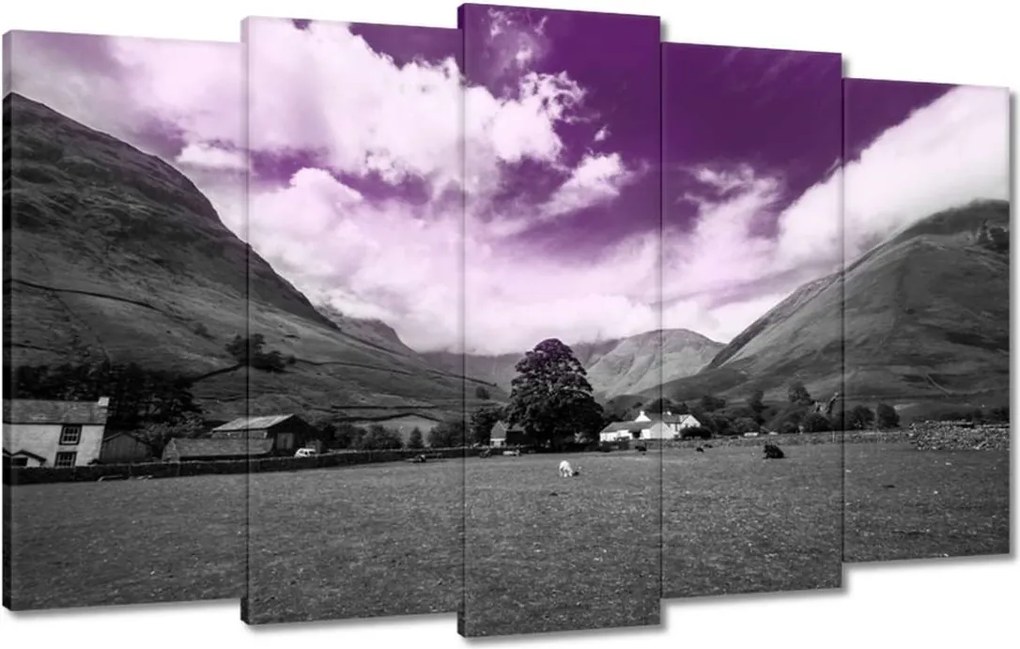 Vászonkép 100x60 Lila égbolt