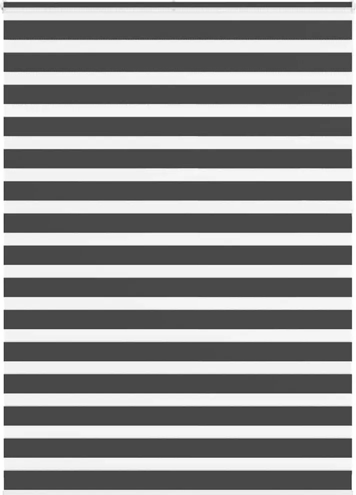 vidaXL zebrafüggönnyel fekete szövetszélesség 150,9 cm poliészter