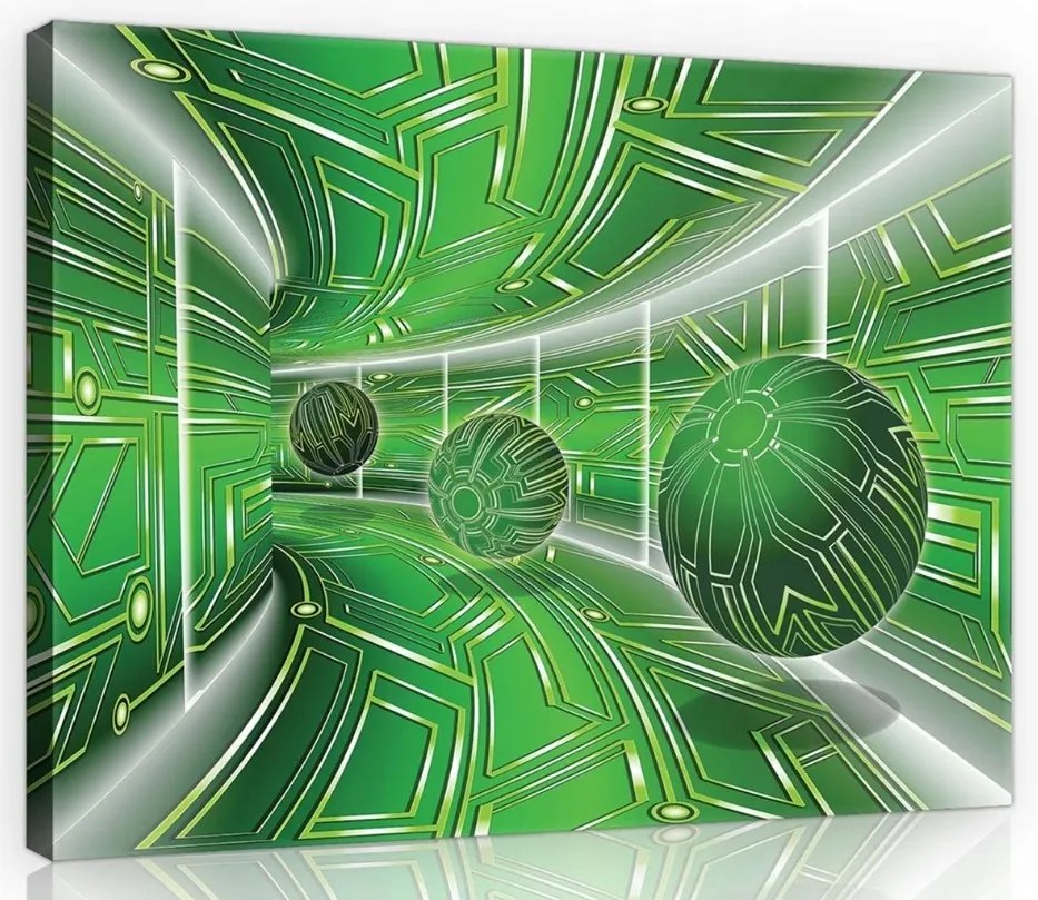 Vászonkép 60x40 Absztrakt Gömbök a jövő technológiai terében