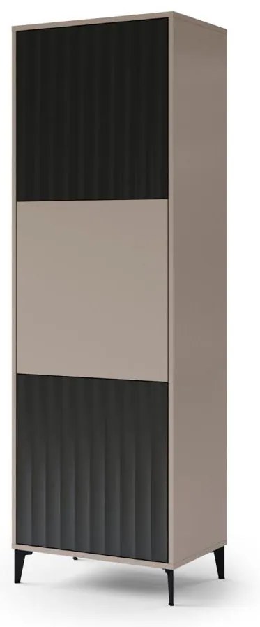 RONJA szekrény taupe/fekete