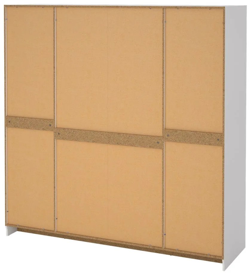 Fehér ruhásszekrény 195,5x200 cm Billund – Tvilum