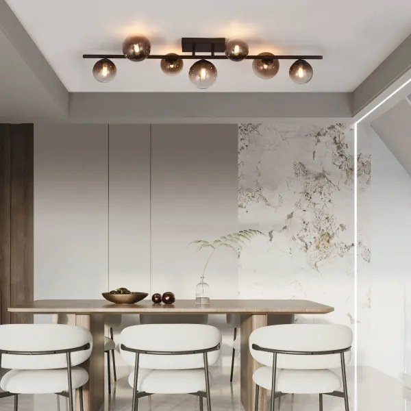 Brilagi - LED felületre szerelt csillár MILLA 7xG9/3W/230V barna/füstbarna